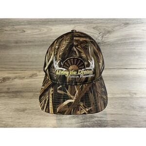 Living The Dream Outdoor Properties SnapBack Trucker Hunting Hat Cap Deer Turkey